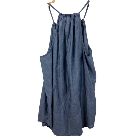 Gilligan & OMalley Womens Gray Halter Neck Top Size S Tassel Sleeveless Comfy - Picture 2 of 10